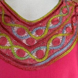 Pink Cape Style Dress/Top - New without Tags